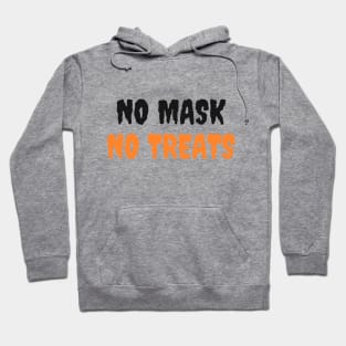 No Mask No Treat - Social Distancing Halloween (White) Hoodie